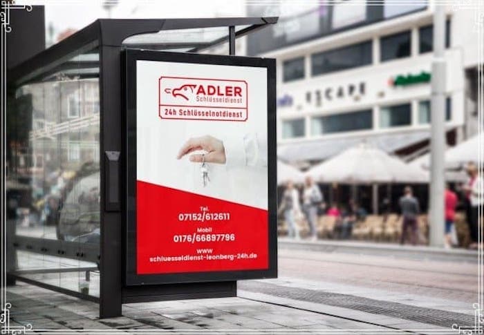 Schlüsseldienst Adler Werbung